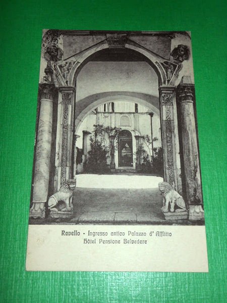Cartolina Ravello - Ingresso antico Palazzo d' Afflitto - Hotel …