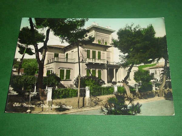 Cartolina Silvi Marina - Villa Santa Maria 1960.