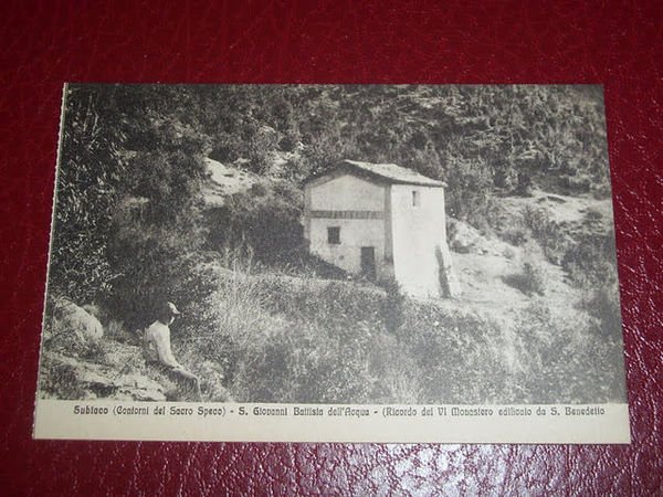 Cartolina Subiaco - S. Giovanni Battista dell' Acqua 1920 ca.