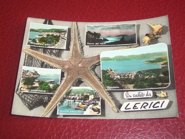 Cartolina Lerici - Vedute diverse 1958.