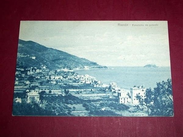 Cartolina Alassio - Panorama da ponente 1920 ca.