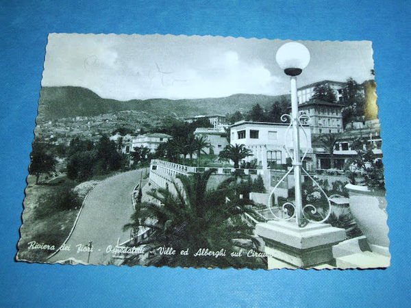 Cartolina Ospedaletti Ville ed Alberghi sul Circuito 56