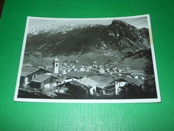 Cartolina Moena - Gruppo dei Monzoni - Panorama 1936