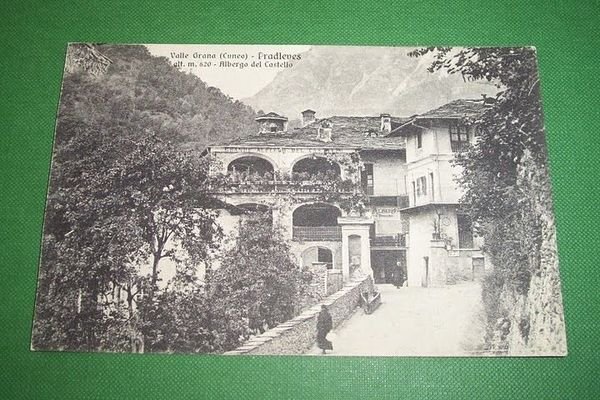 Cartolina Pradleves - Valle Grana ( Cuneo ) - Albergo …