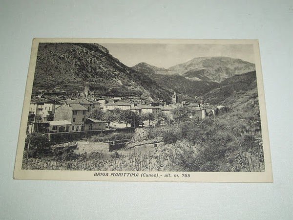 Cartolina Briga Marittima ( Cuneo ) - Panorama 1939.