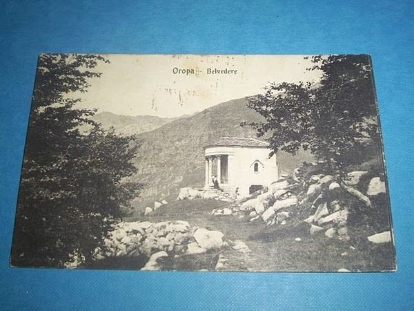 Cartolina Oropa - Belvedere 1918.