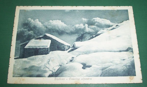 Cartolina Biellese - Cascina alpestre 1920 ca