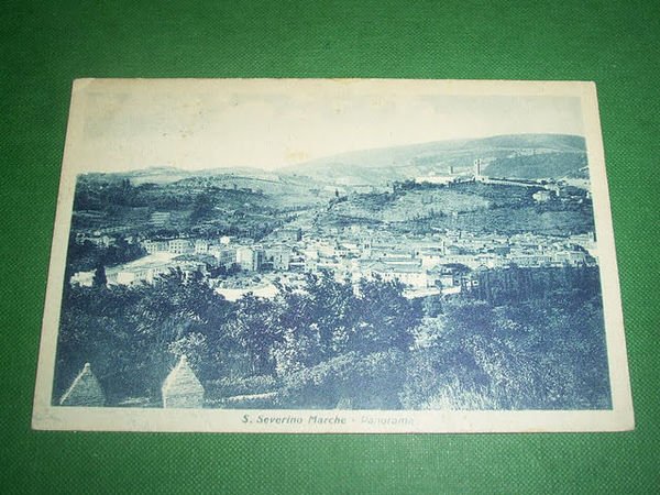 Cartolina San Severino Marche - Panorama 1932.