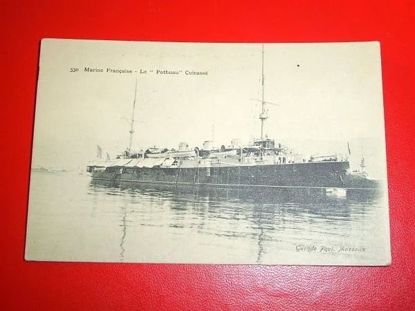 Cartolina Marina Francese - Le Pothuau Cuirassè 1910.