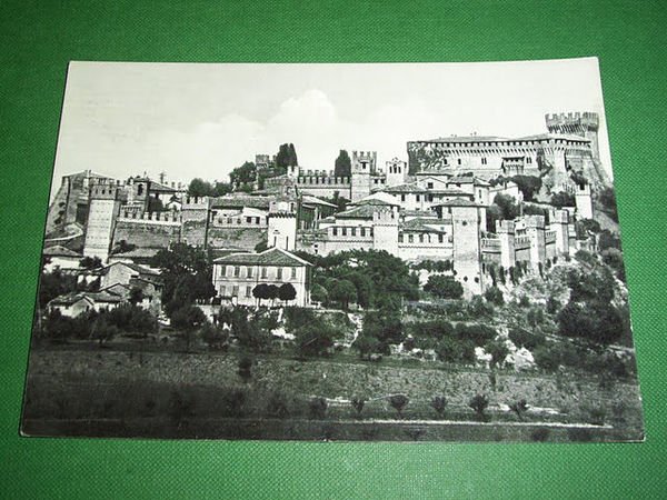 Cartolina Gradara - Panorama generale 1962