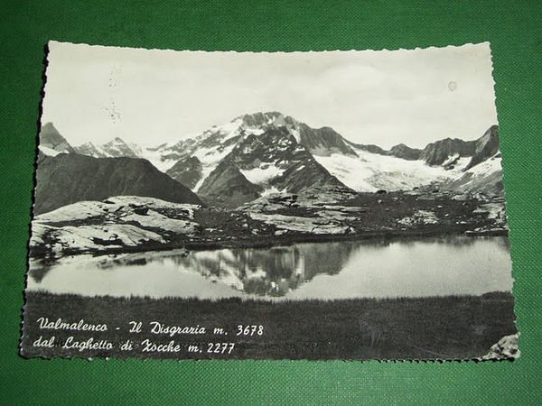 Cartolina Valmalenco - Il Disgrazia dal Laghetto di Zocche 1960 …