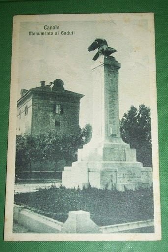 Cartolina Canale (Cuneo) - Monumento ai Caduti 1927