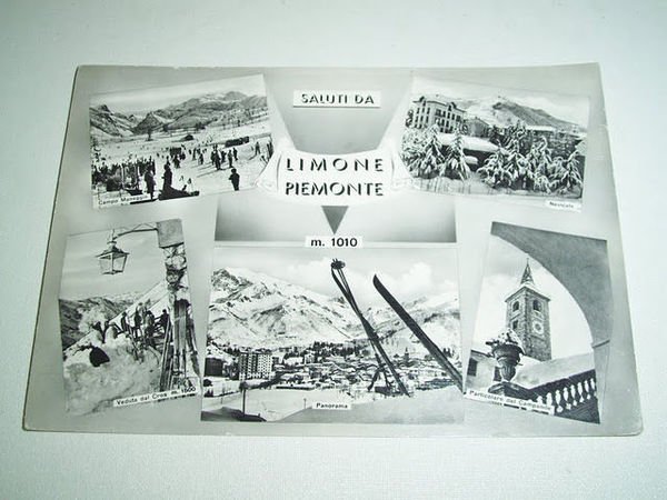 Cartolina Limone Piemonte ( Cuneo ) - Vedute diverse 1964.