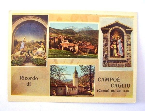Cartolina Campoè Caglio - Vedute diverse 1960 ca