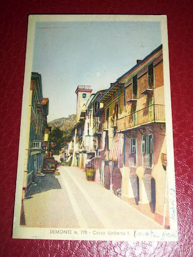 Cartolina Demonte - Corso Umberto I° 1973.