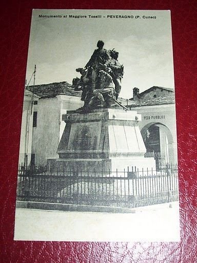 Cartolina Peveragno (Cuneo) - Mon. Maggiore Toselli '20.