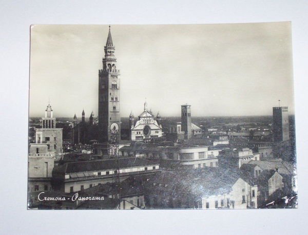 Cartolina Cremona - Panorama 1954.