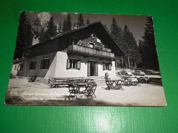 Cartolina Rifugio Genziana al Lago di Anterselva 1950 ca.