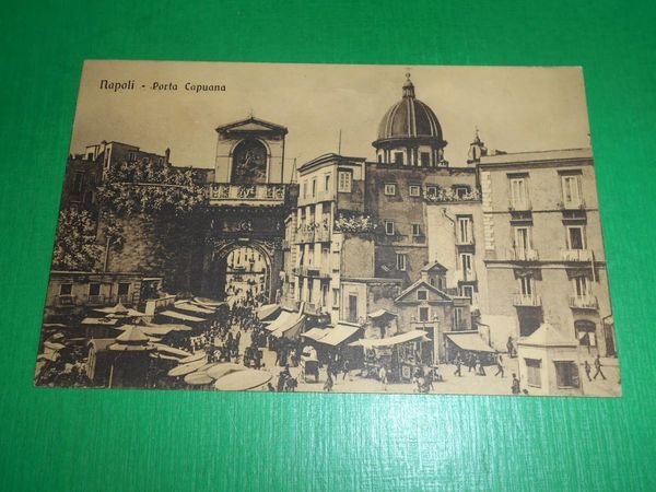 Cartolina Napoli - Porta Capuana 1914.