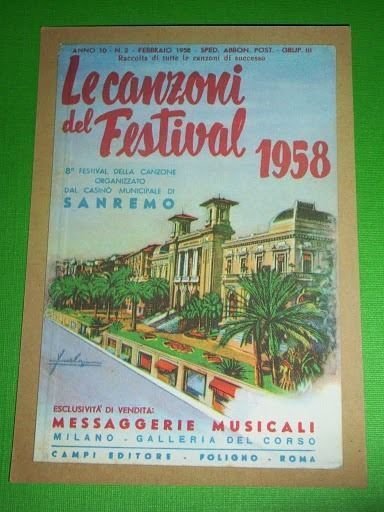 Cartolina Sanremo - Casinò Festival della Canzone 1975.