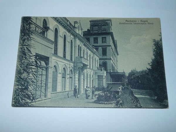 Cartolina Andorno - Bagni - Stabilimento Idroterapico Vinaj 1920 ca
