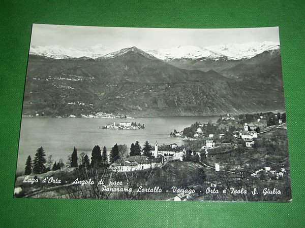 Cartolina Lago d' Orta - Panorama Lortallo - Vaciago - …
