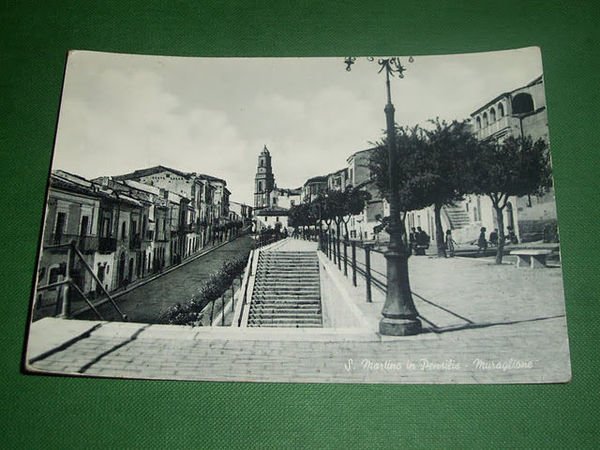 Cartolina S. Martino in Pensilis - Muraglione 1955.