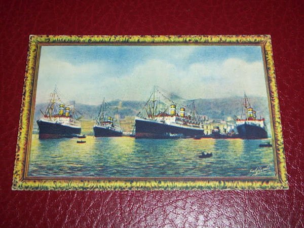 Cartolina Navigazione Lloyd Sabaudo - I Famosi Conti