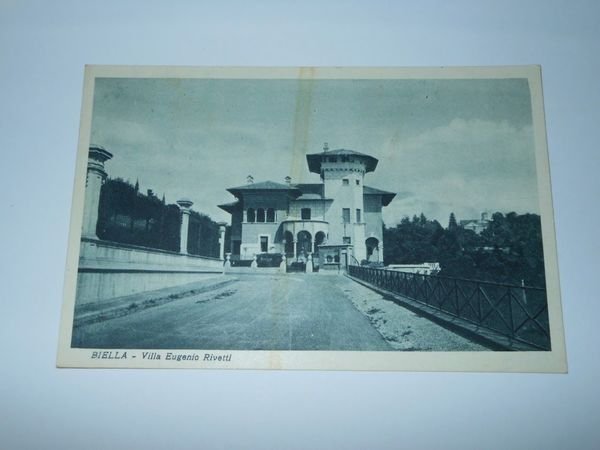 Cartolina Biella - Villa Eugenio Rivetti 1930 ca.