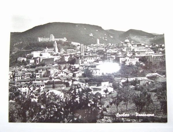 Cartolina Spoleto - Panorama generale 1950 ca. | Immagine principale
