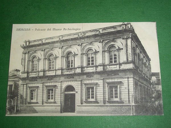 Cartolina Siracusa - Palazzo del Museo Archeologico 1920 ca.