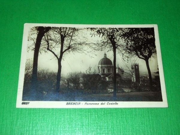 Cartolina Brescia - Panorama dal Castello 1928 | Immagine principale