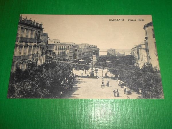Cartolina Cagliari - Piazza Jenne 1925 ca | Immagine principale
