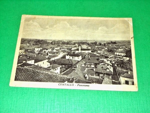 Cartolina Centallo - Panorama 1950