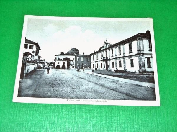 Cartolina Pancalieri - Piazza del Municipio 1969