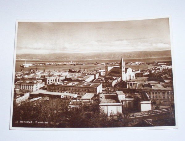 Cartolina Messina - Panorama generale 1940 | Immagine principale
