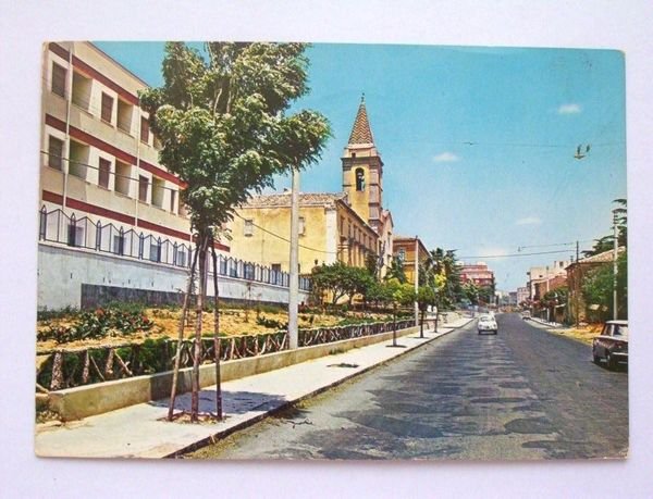 Cartolina Caltagirone - Viale P. Maria di Gesù 1980 ca. | Immagine principale