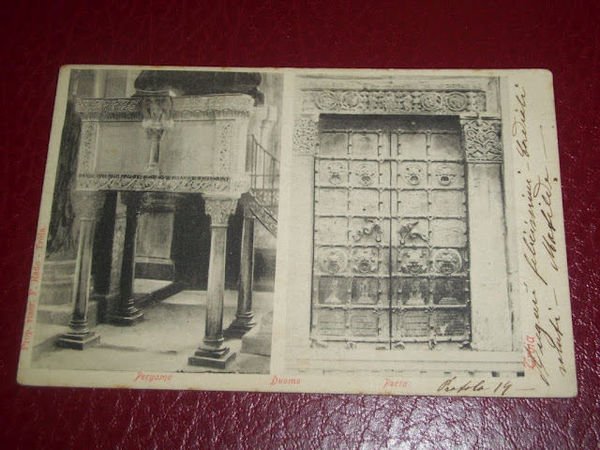 Cartolina Troia ( Foggia ) - Duomo ( Porta e …