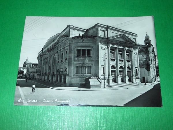 Cartolina San Severo - Teatro Comunale 1954.