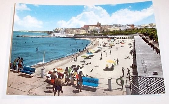Cartolina Otranto Spiaggia - Lecce 1964.