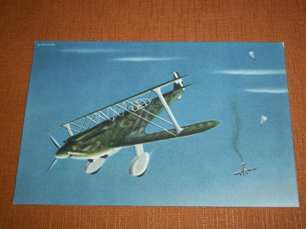 Cartolina Pubblicità Aeronautica - Officine Caproni - Caproni 165.