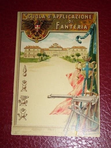 Cartolina Militare Regg. Scuola Applicazione Fanteria.