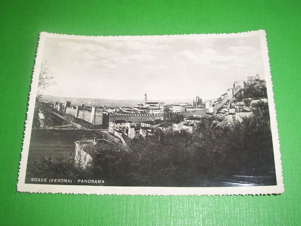 Cartolina Soave ( Verona ) - Panorama 1949.