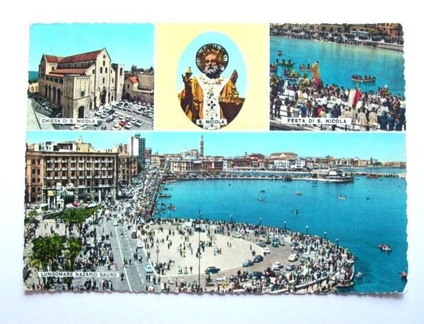 Cartolina Bari - La Festa di S. Nicola 1969.