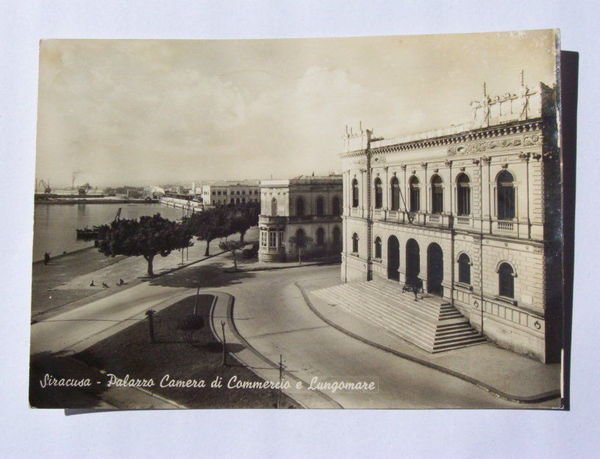 Cartolina Siracusa - Camera di Commercio 1955.