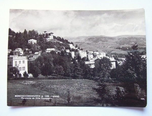 Cartolina Bosco Chiesanuova ( Verona ) - Panorama 1955.