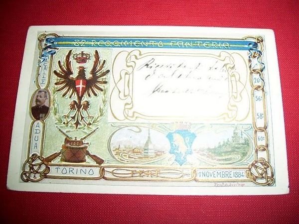 Cartolina 82° Reggimento Fanteria - Macallè Adua 1904.