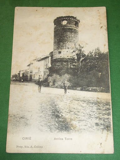 Cartolina Cirié - Antica Torre 1901