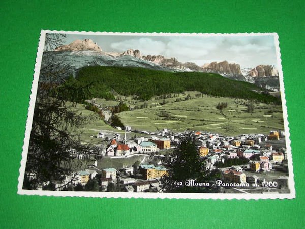 Cartolina Moena - Panorama generale 1950 ca