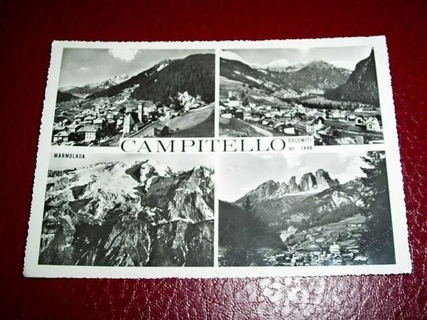 Cartolina Campitello di Fassa - Vedute diverse 1964